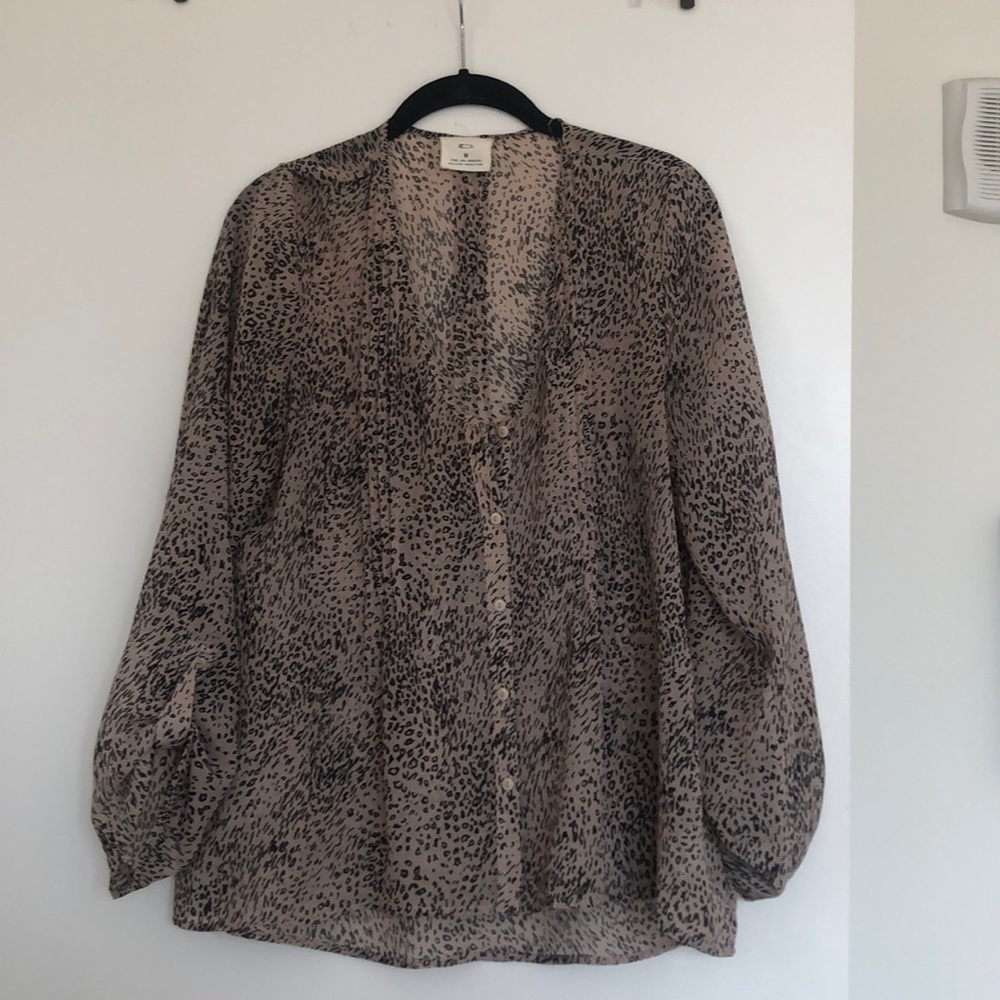 Leopard button down from Urban Outfitters